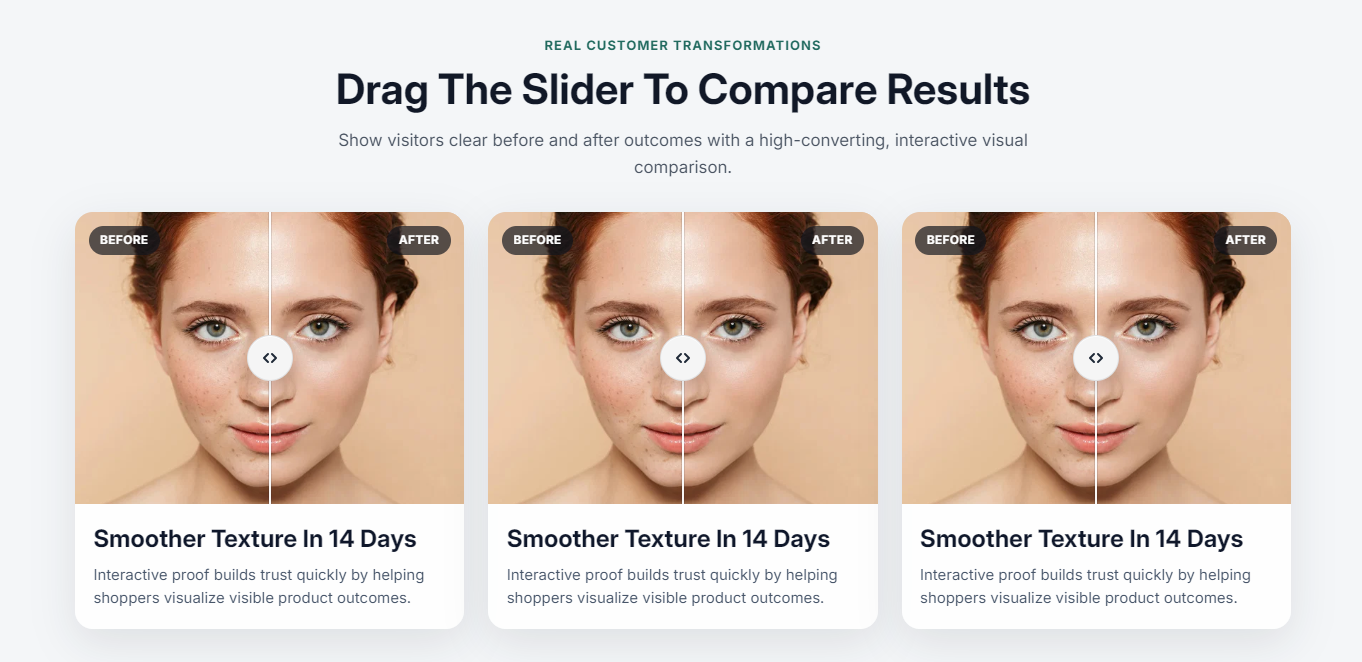 How to Add a Before/After Slider in Shopify?