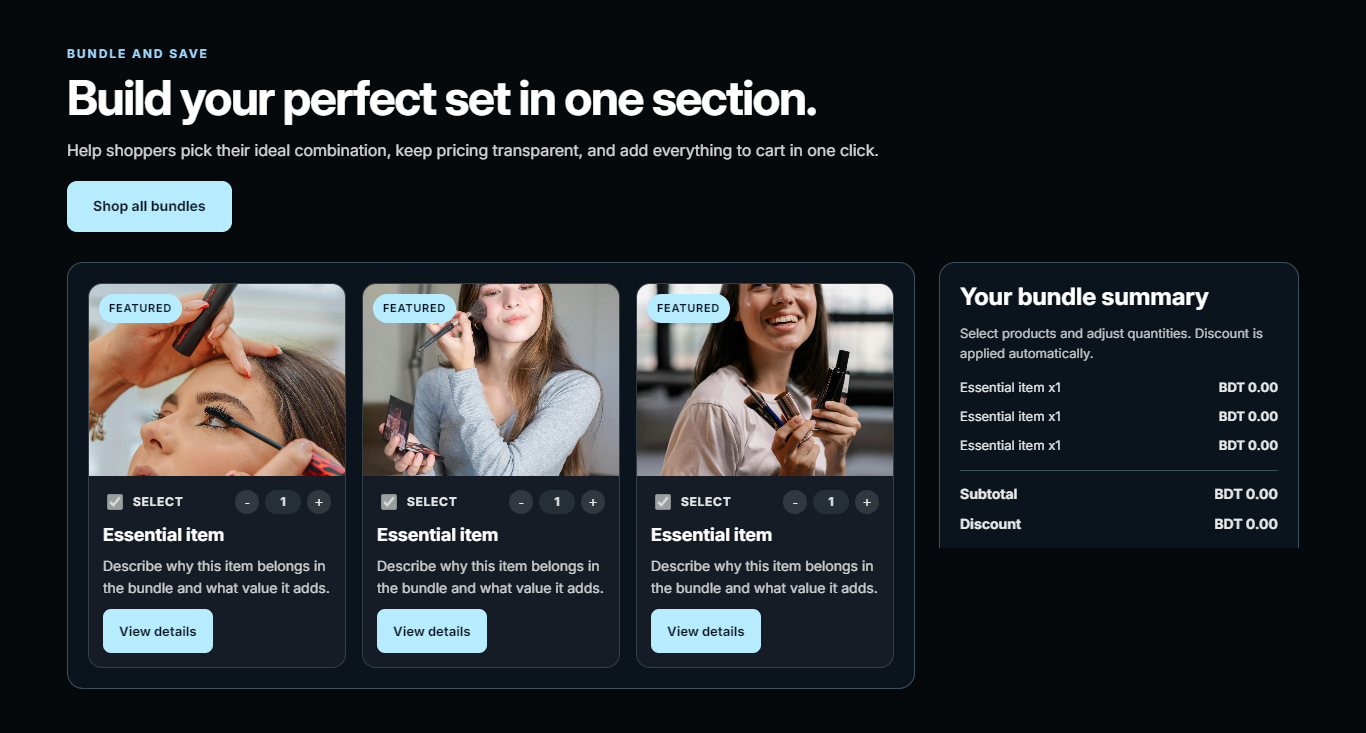 How to Add a Bundle Offer Block in Shopify?