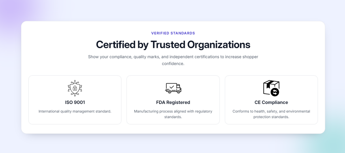 How to Add Certified Logos in Shopify?