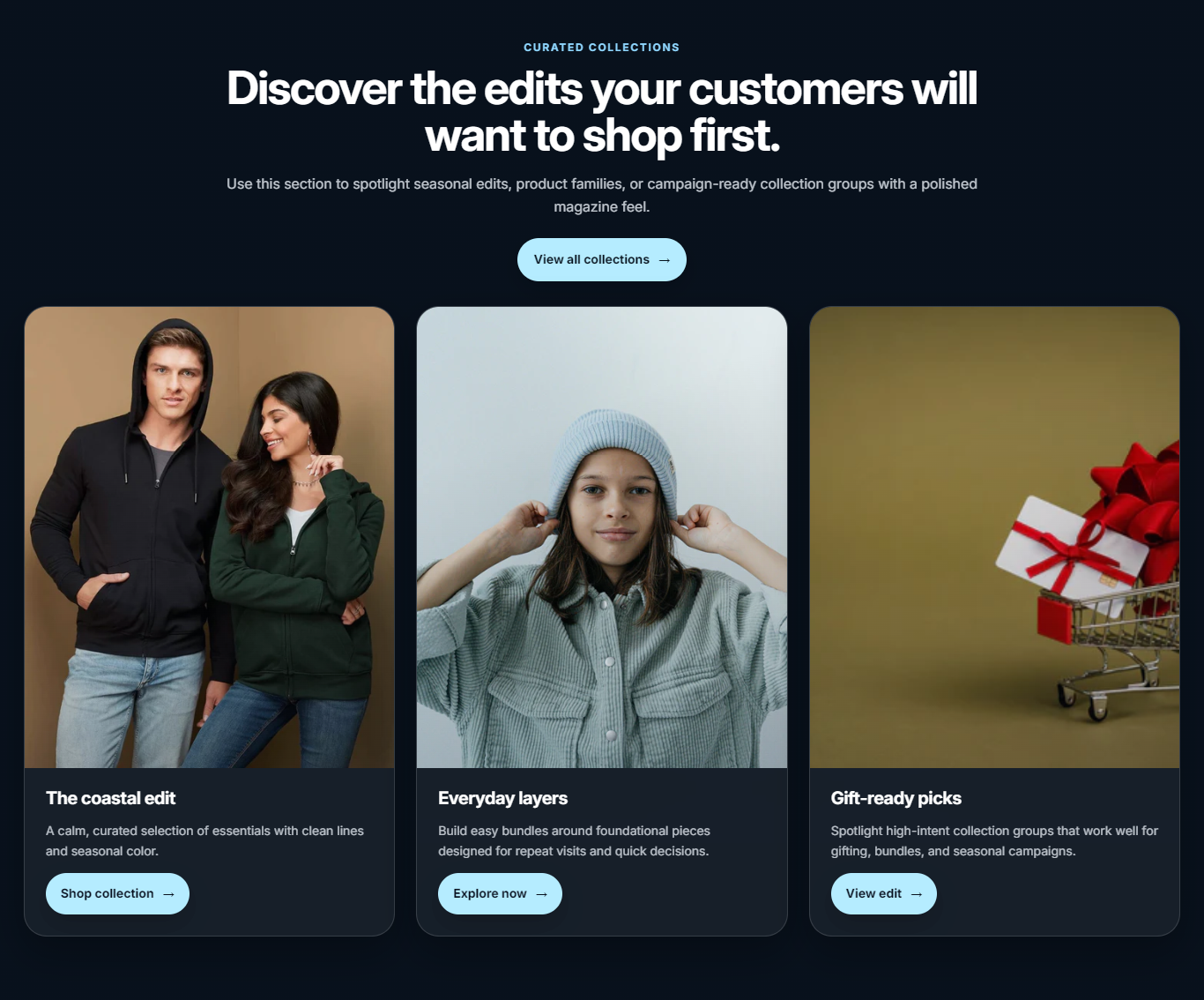 How to Add a Collection Grid in Shopify?