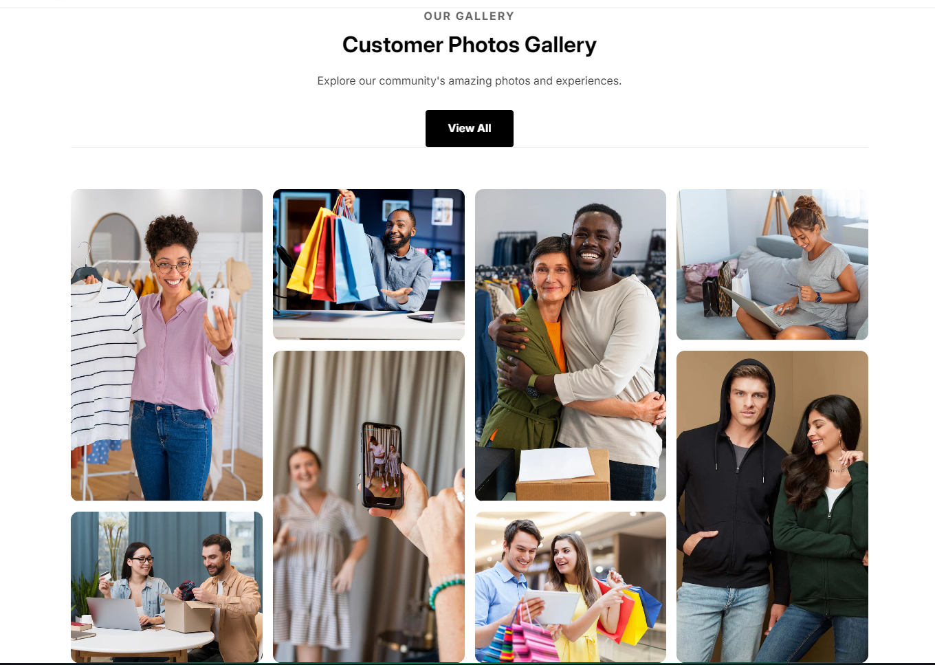 How to Add a Customer Photos Gallery in Shopify?