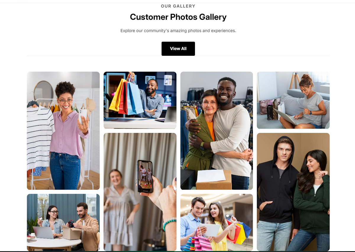 How to Add a Customer Photos Gallery in Shopify?