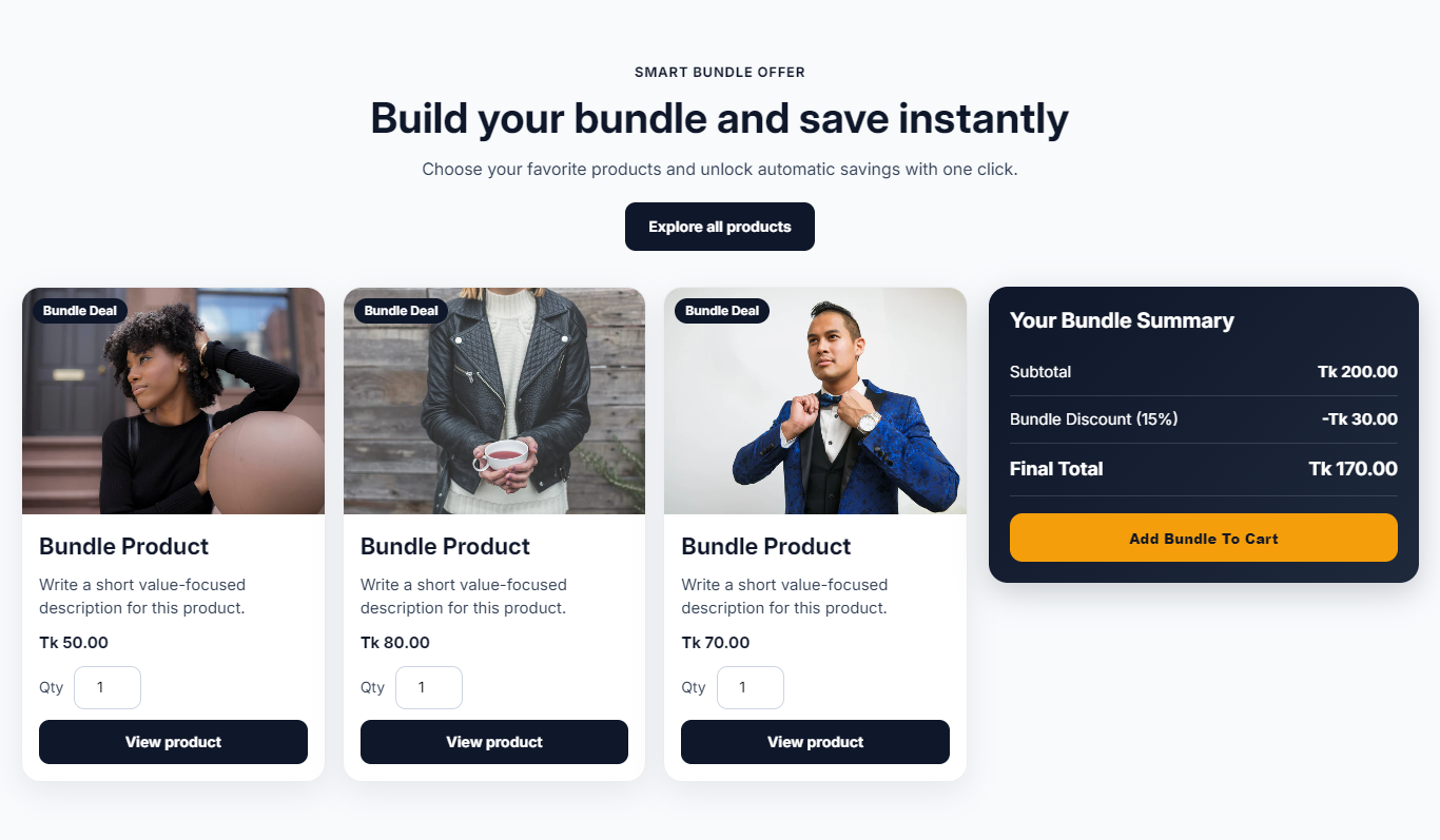 How to Add a Dynamic Bundle Discount in Shopify?