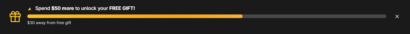 How to Add a Free Gift Unlock Bar in Shopify?