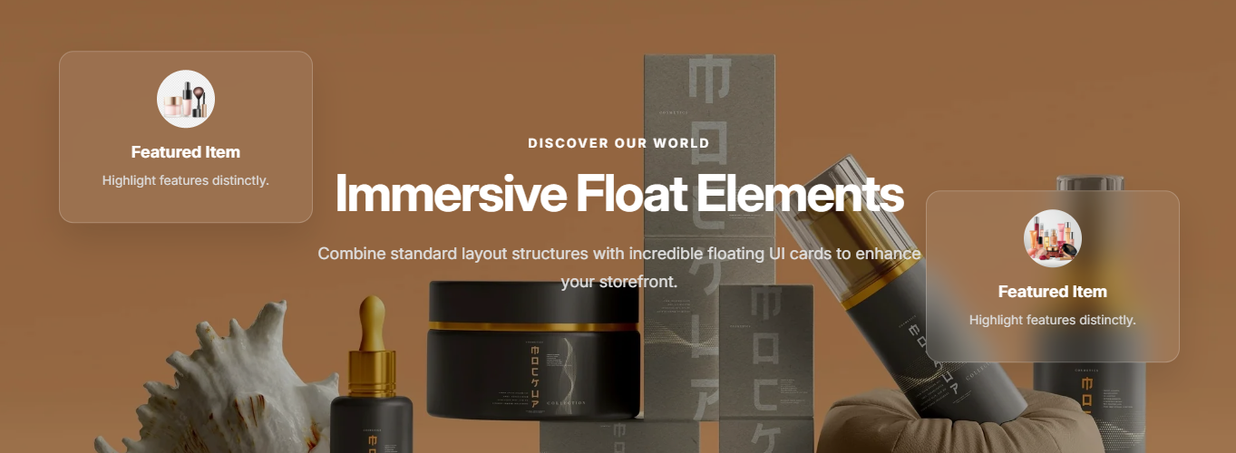 How to Add a Hero with Floating Elements in Shopify ?