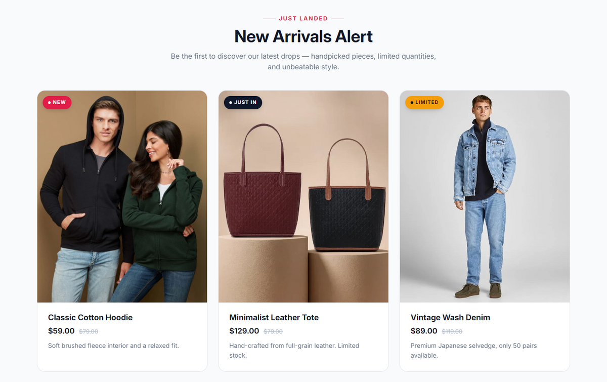 How to Add a New Arrival Alert in Shopify ?