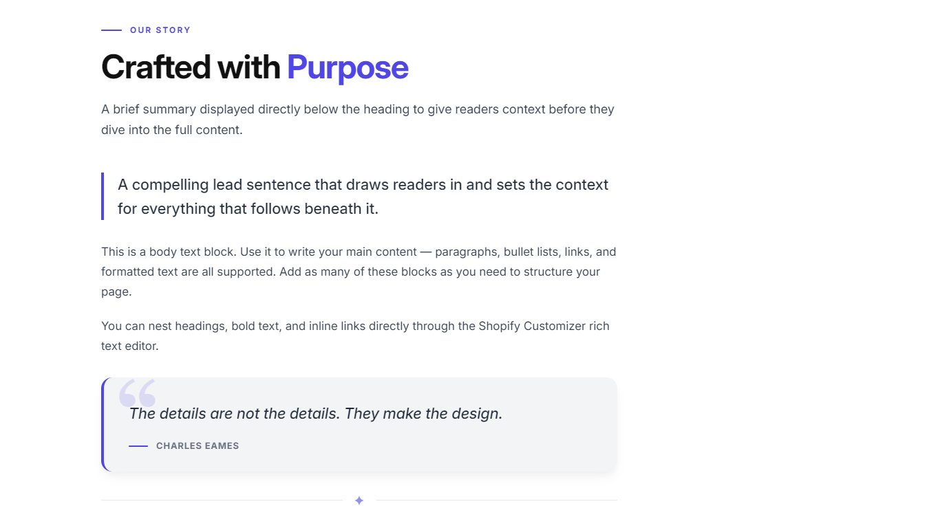 How to Add a Rich Text Block in Shopify?