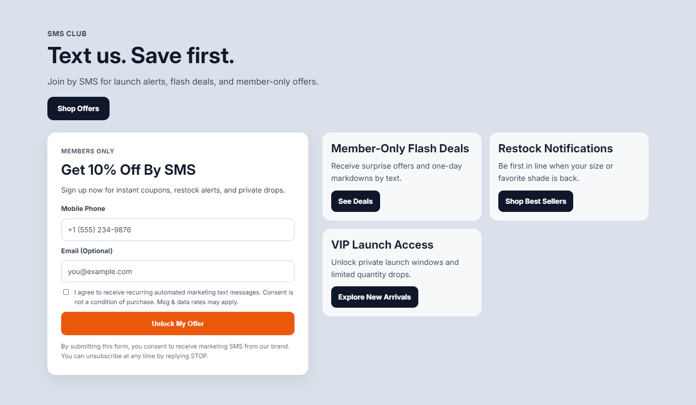 How to Add an SMS Capture in Shopify?