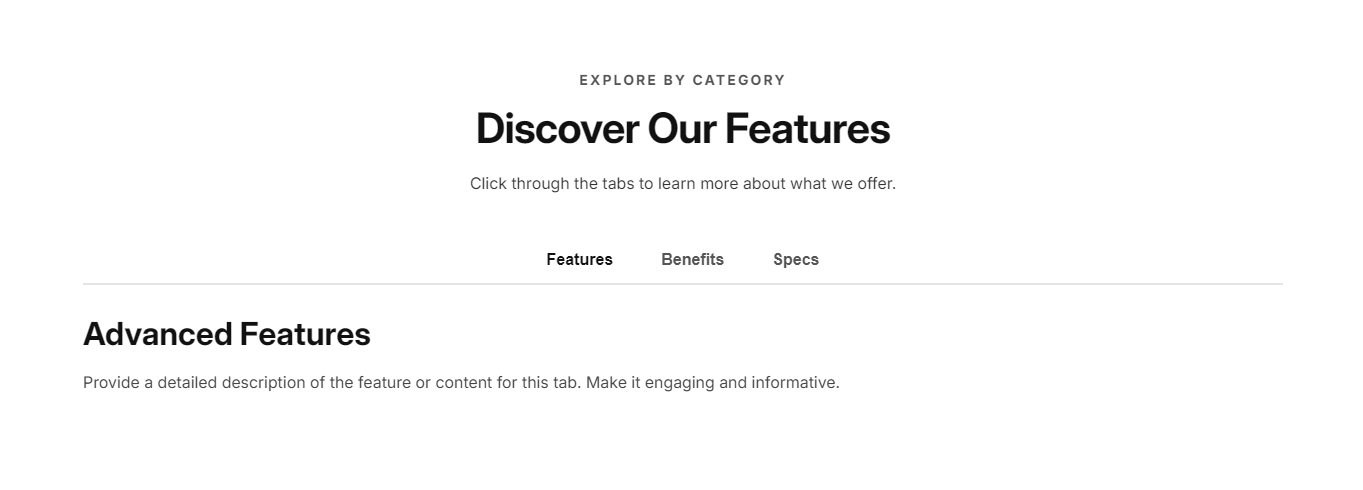 How to Add Tabs Content in Shopify?