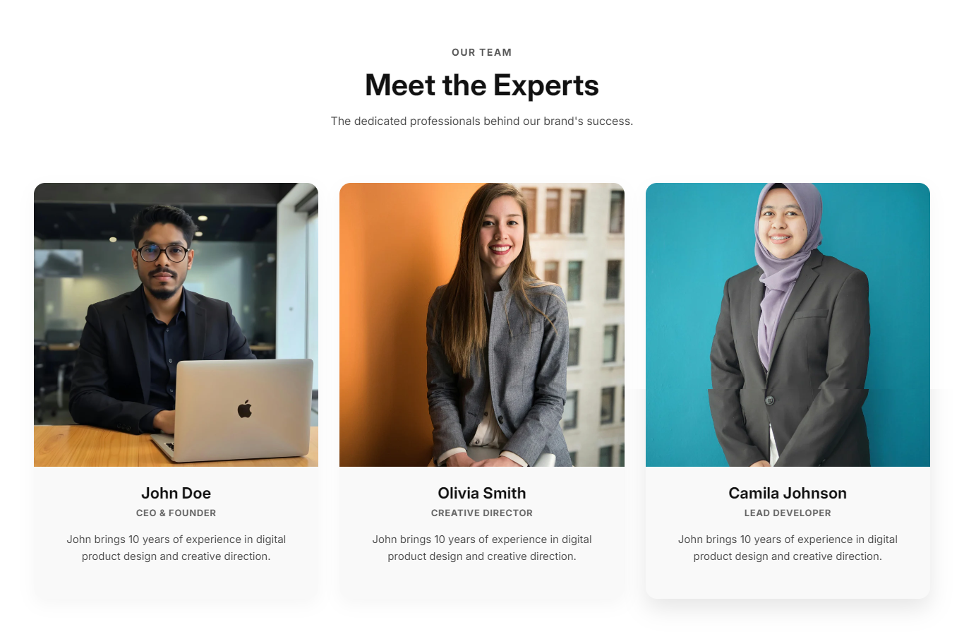 How to Add Team Members Section in Shopify?