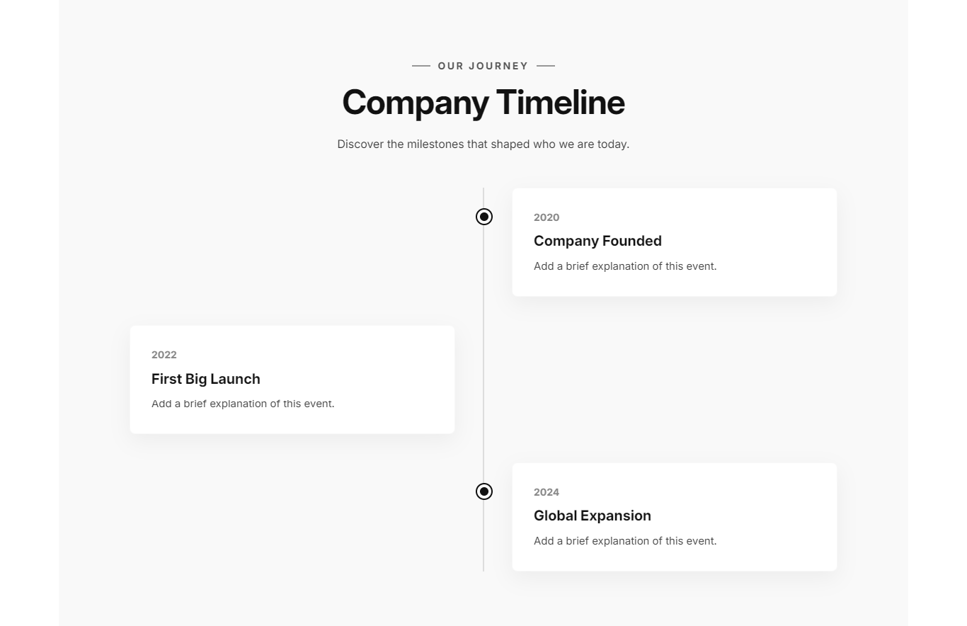 How to Add a Timeline Section in Shopify?
